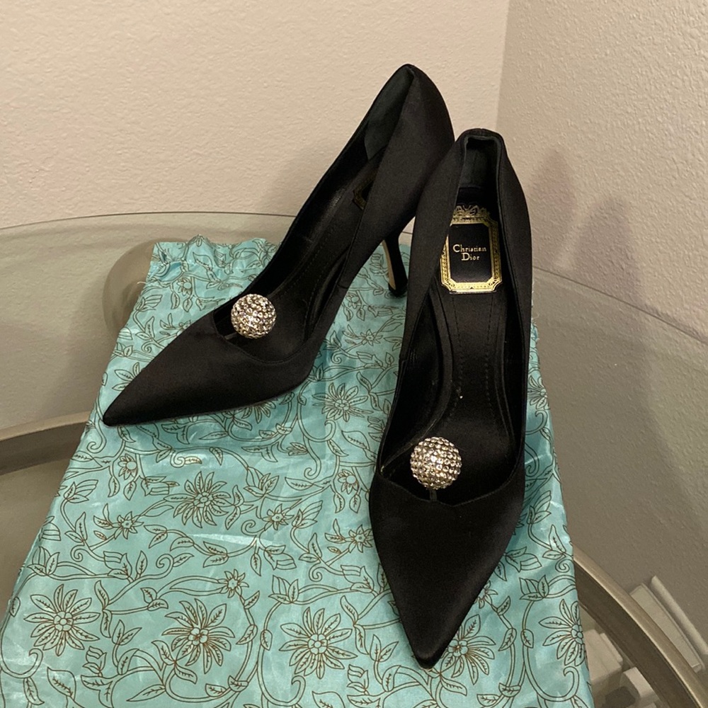 Christian Dior disco ball Pom Pom pumps